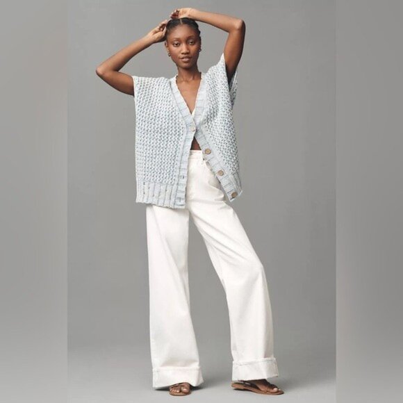 NWT Size XL (P2P 30") - Pilcro Oversized Distressed Sweater Vest (NWT US$ 128) - Picture 7 of 16